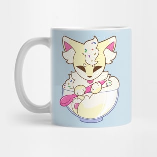 Vanilla Ice Cream Fox Mug